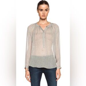 M.I.H JEANS Gathered Silk Top